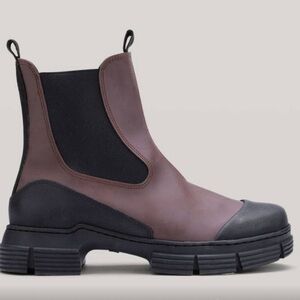 NWOT Ganni Waterproof Rubber City Boot